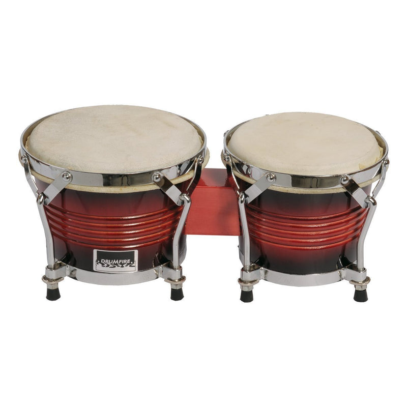DFP-DB5B-RSB-Drumfire 6.5" and 7.5" Wood Bongos (Natural Gloss)-Living Music
