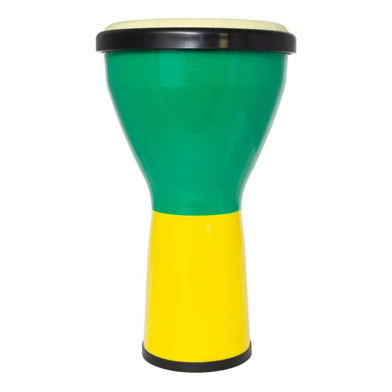 DFP-ABS8-GY-Drumfire 8" Synthetic Head Kids Djembe (Green/Yellow)-Living Music