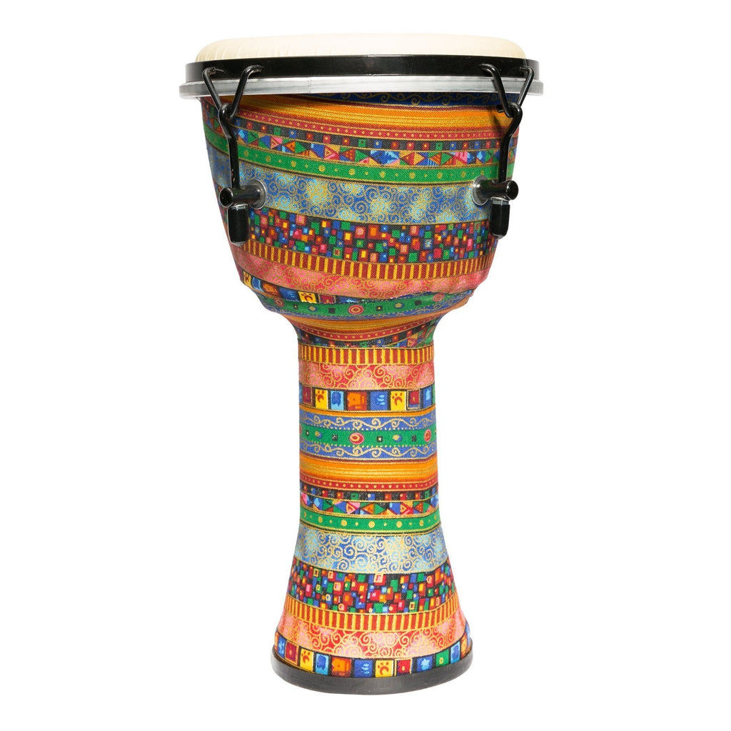 DFP-D865-MUC-Drumfire 8" Tuneable Synthetic Head Djembe (Multicolour)-Living Music