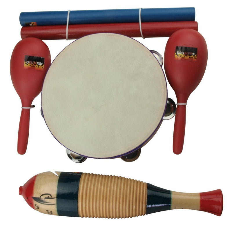 DFP-PP4-PLA-Drumfire Hand Percussion Set with Carry Bag (4-Piece)-Living Music