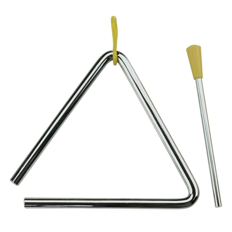 -Drumfire Triangle with Striker (8")-Living Music