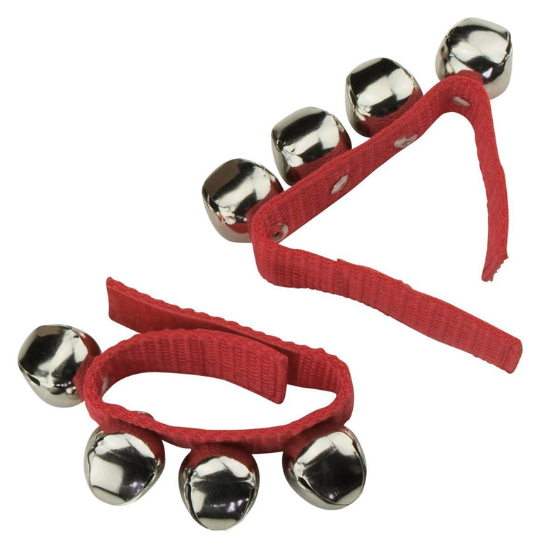 DFP-WB4-RED-Drumfire Wrist Bells (Red)-Living Music