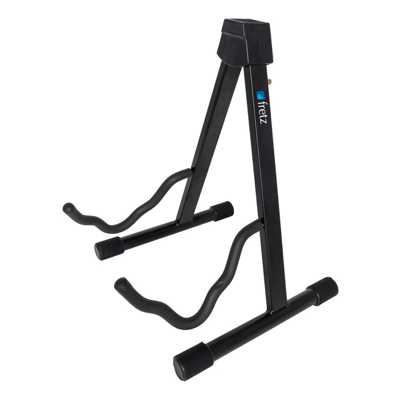 FGS-2C-BLK-Fretz A-Frame Folding Acoustic/Electric Guitar Stand (Black)-Living Music