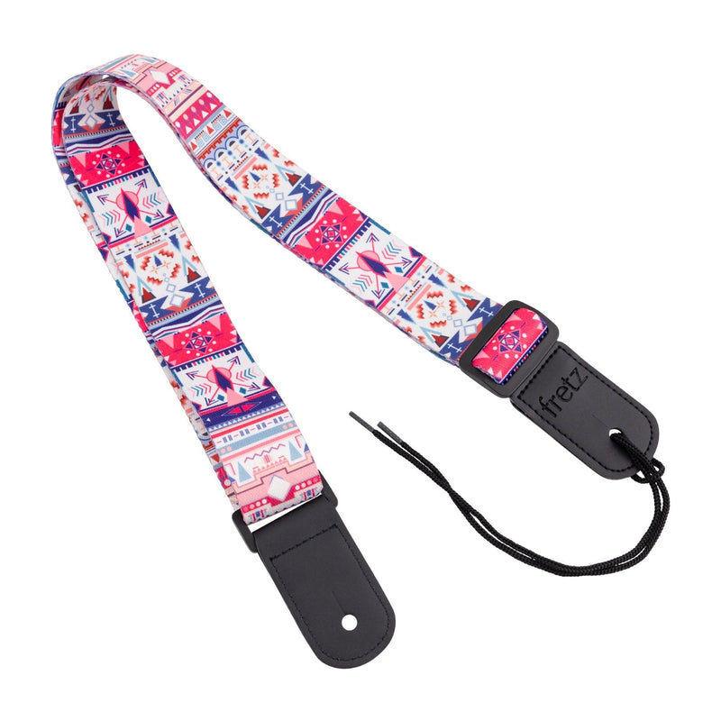 FUST-G46-Fretz Patterned Ukulele Strap (Inca)-Living Music