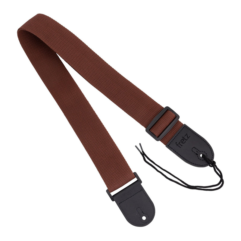 -Fretz Polypropylene Web Guitar Strap (Brown)-Living Music