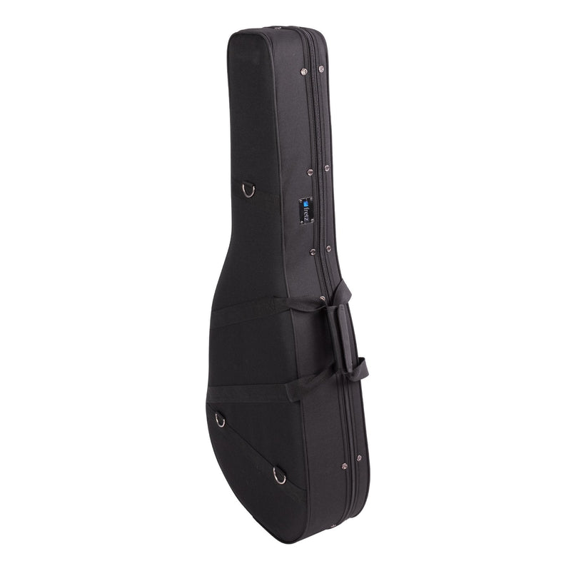 -Fretz Shaped 3/4 Classical Guitar Polyfoam Case (Black)-Living Music