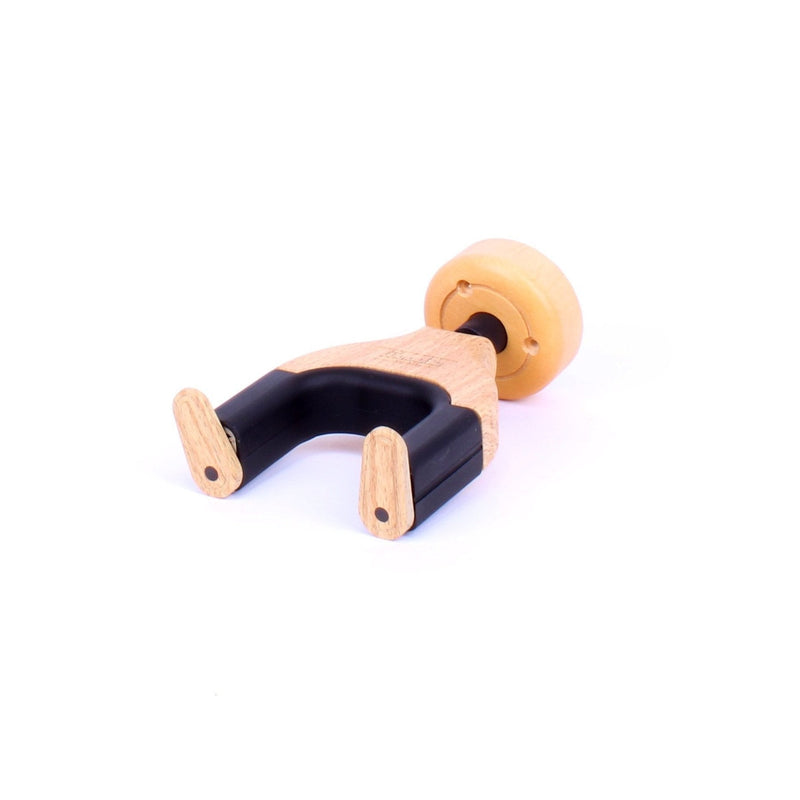 -Fretz 'Woodie' Short Self-Securing Wall-Mounted Guitar Hanger (Maple)-Living Music