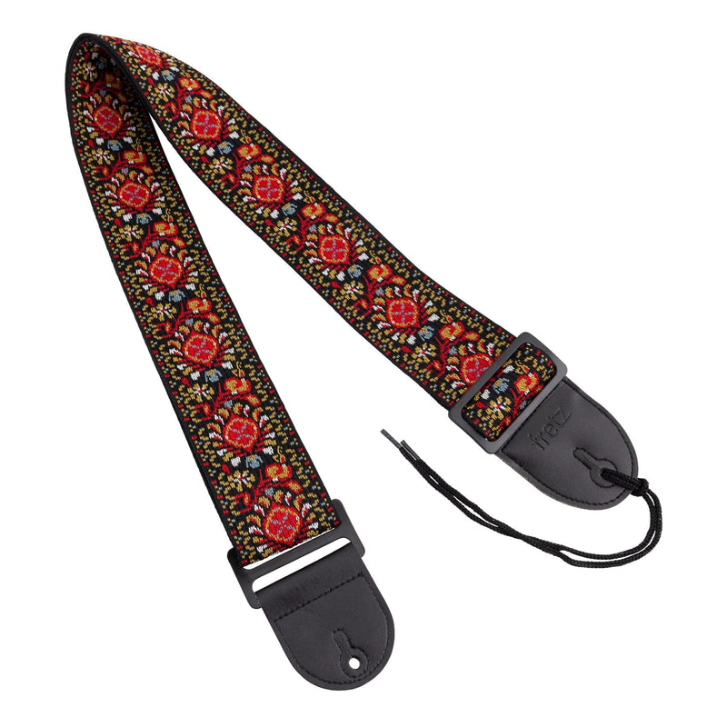 FGST-RETRO50-Fretz Woven Jacquard Fabric Guitar Strap (Kilim)-Living Music