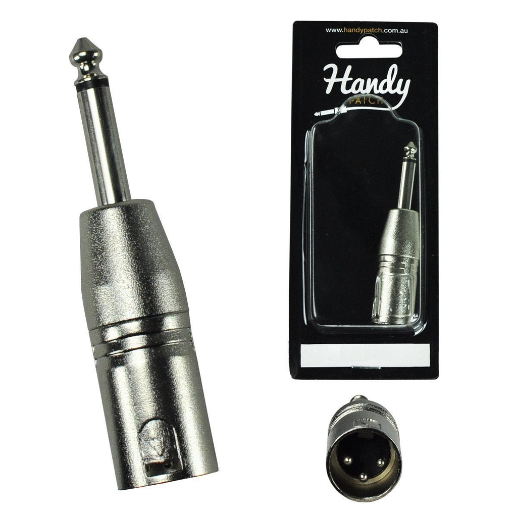 H-MX-MP-Handy Patch Male XLR to Male Phono Adaptor Connector-Living Music