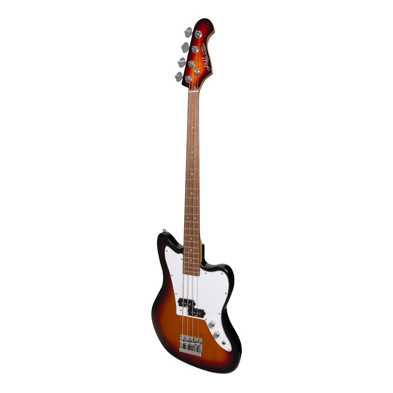 -J&D Luthiers 4-String JM-Style Electric Bass Guitar (Tobacco Sunburst)-Living Music
