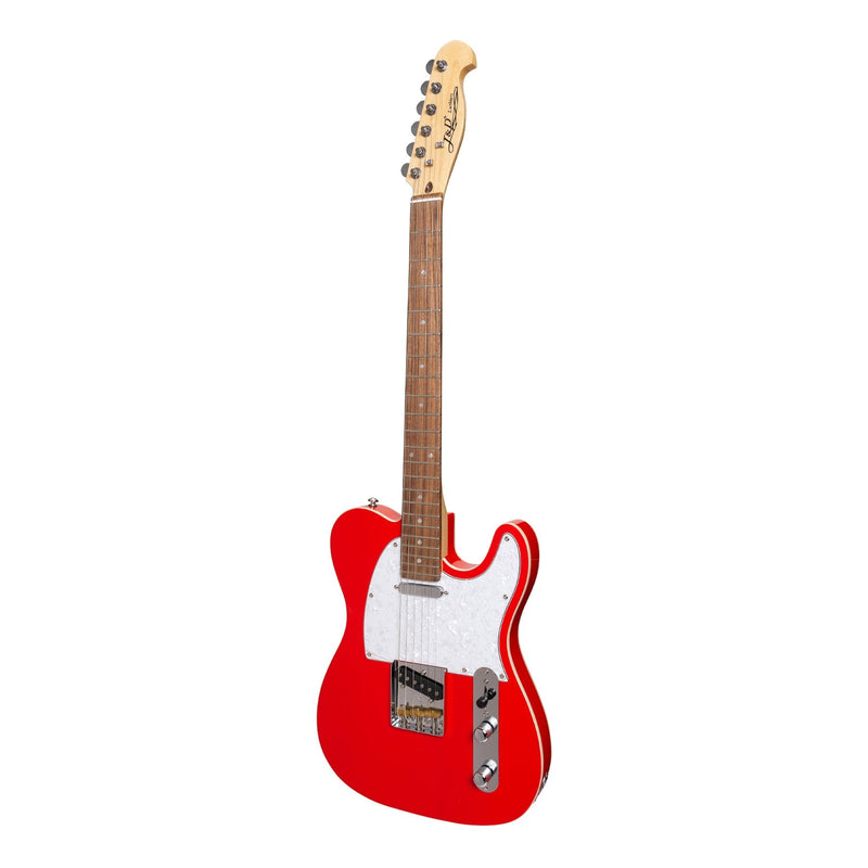 JD-TLAP-RED-J&D Luthiers Custom TE-Style Electric Guitar (Red)-Living Music