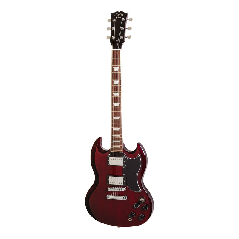 JD-DSG-CH-J&D Luthiers SG-Style Electric Guitar (Cherry)-Living Music