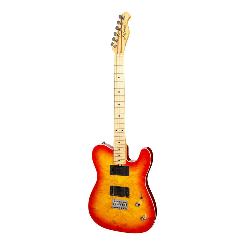 JD-TL11D-HB-J&D Luthiers TE-Style Electric Guitar (Cherryburst)-Living Music