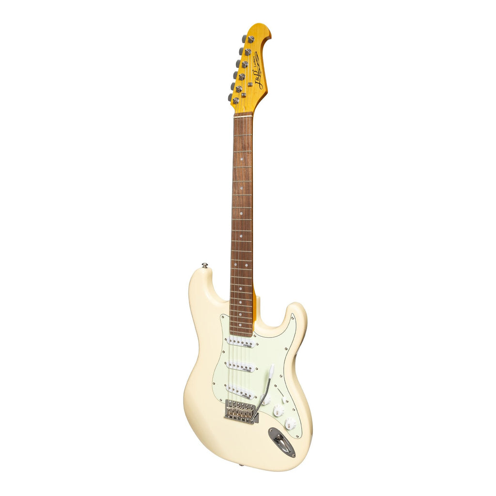 JD-DST-VWH-J&D Luthiers Traditional ST-Style Electric Guitar (Vintage White)-Living Music