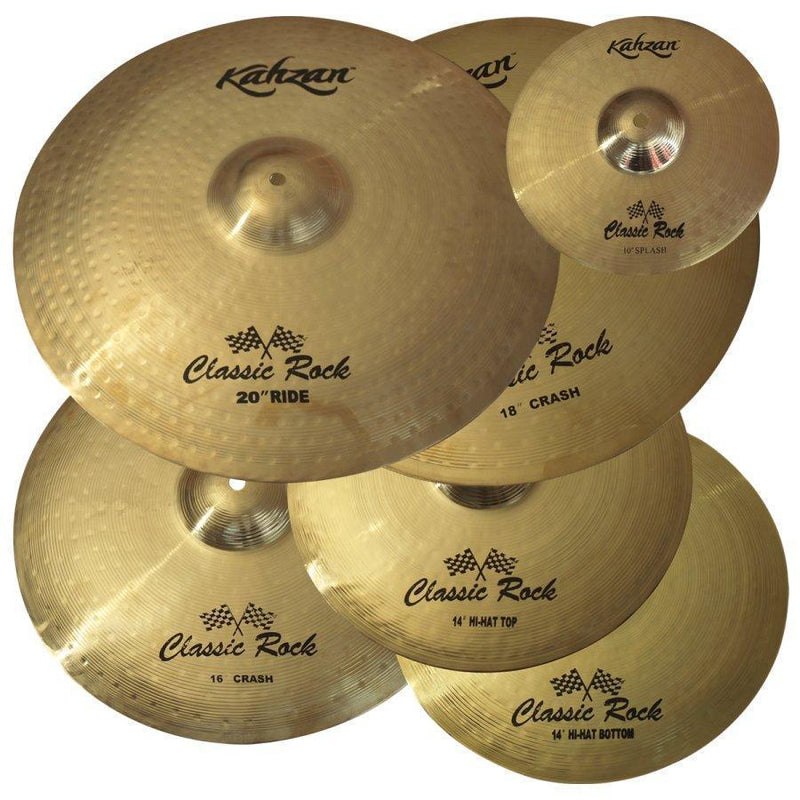 KP-CR4-14-16-18-20-Kahzan 'Classic Rock Series' Cymbal Pack (14"/16"/18"/20")-Living Music