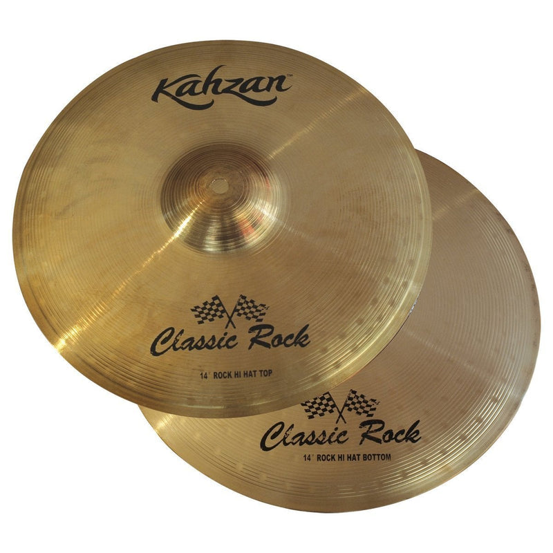 KC-CR-14RHH-Kahzan 'Classic Rock Series' Rock Hi-Hat Cymbals (14")-Living Music