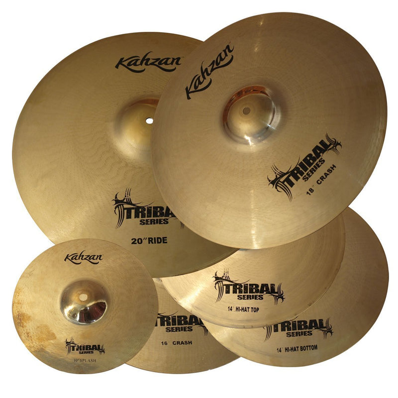 KP-TRIB4-14-16-18-20-Kahzan 'Tribal Series' Cymbal Pack (14"/16"/18"/20")-Living Music