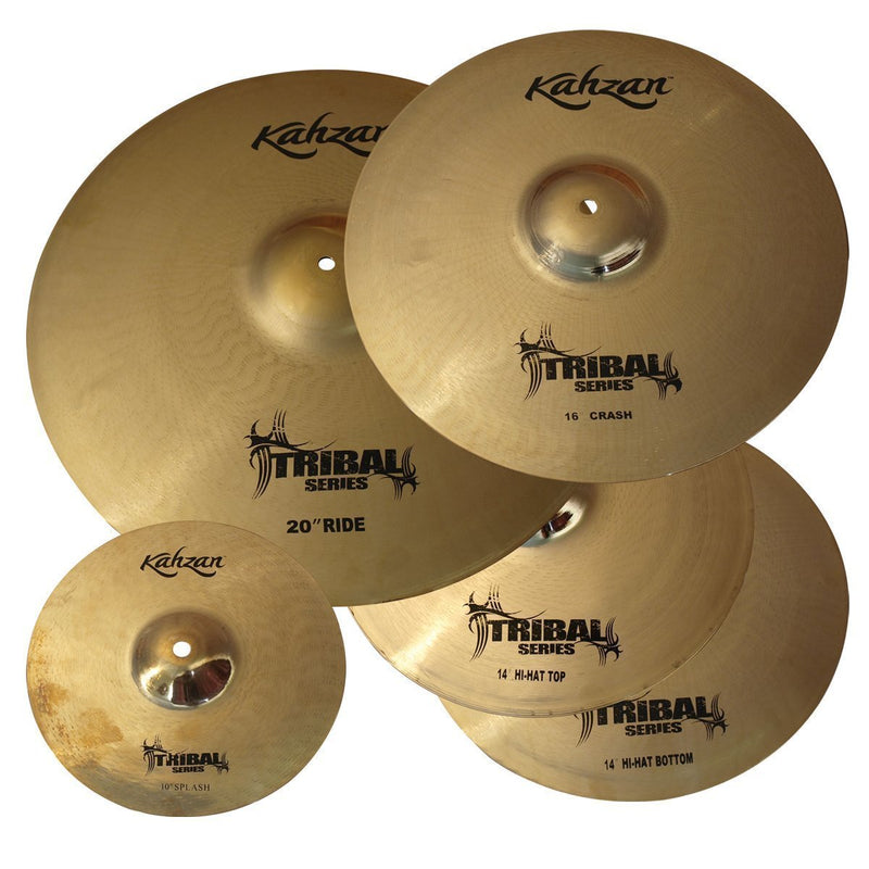 KP-TRIB2-14-16-20-Kahzan 'Tribal Series' Cymbal Pack (14"/16"/20")-Living Music