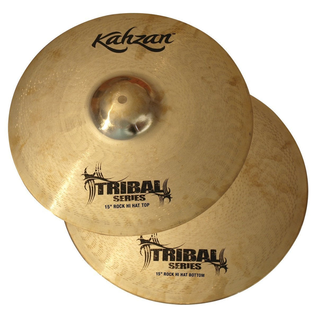 KC-TRIB-15HH-Kahzan 'Tribal Series' Hi-Hat Cymbals (15")-Living Music