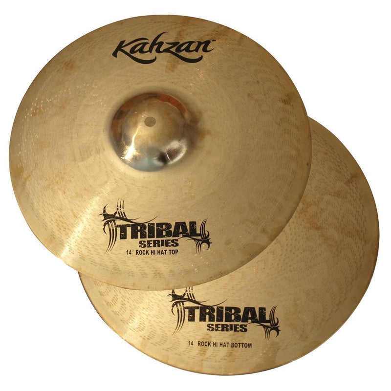 KC-TRIB-14RHH-Kahzan 'Tribal Series' Rock Hi-Hat Cymbals (14")-Living Music