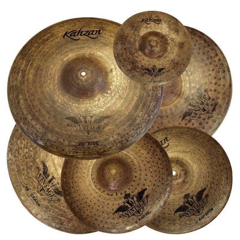 KP-VIN4-14-16-18-20-Kahzan 'Vintage Series' Cymbal Pack (14"/16"/18"/20")-Living Music