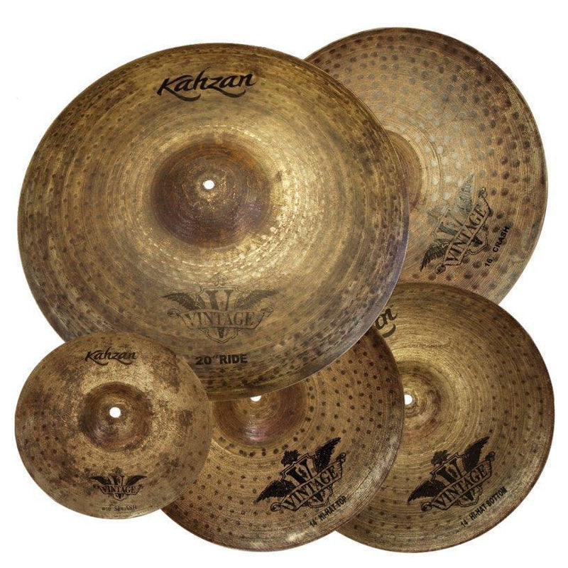 KP-VIN2-14-16-20-Kahzan 'Vintage Series' Cymbal Pack (14"/16"/20")-Living Music