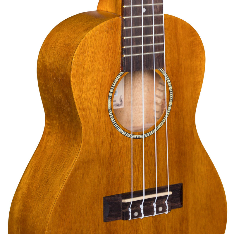 -Mojo 'A30 Series' Acacia Top Electric Concert Ukulele (Natural Satin)-Living Music