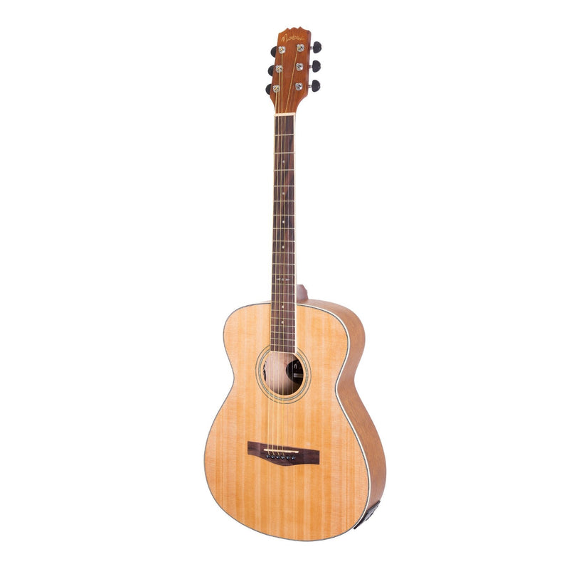 -Martinez '25 Series' Acoustic-Electric Busker Folk Guitar-Living Music