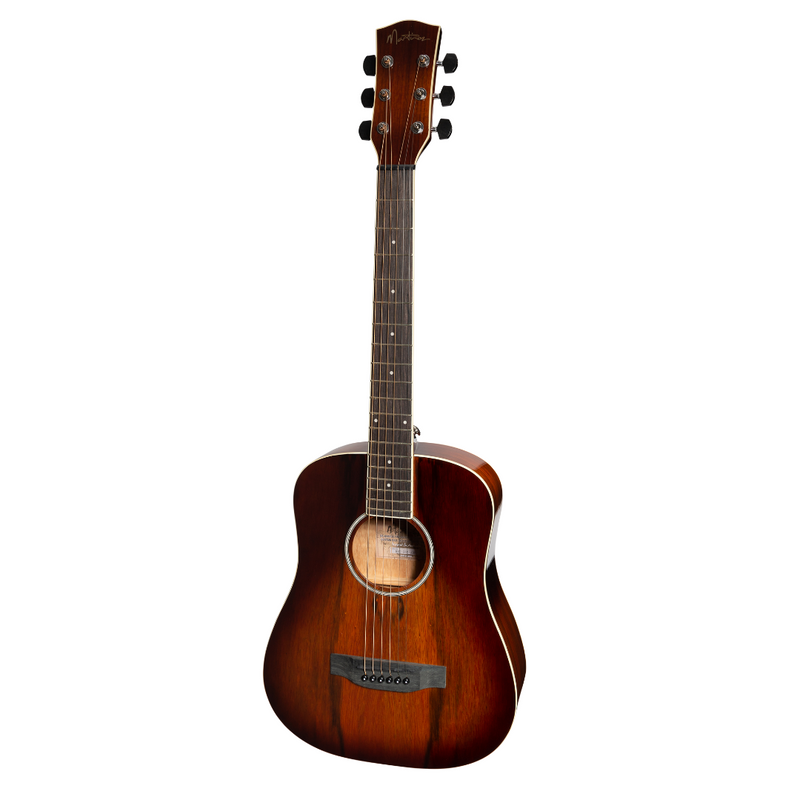 MBT-31D-ABB-Martinez '31 Series' Daowood Acoustic-Electric Babe Traveller Guitar (African Brownburst)-Living Music