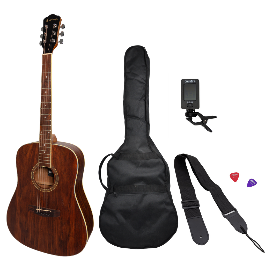 MP-D2-RWD-Martinez '41 Series' Dreadnought Acoustic Guitar Pack (Rosewood)-Living Music