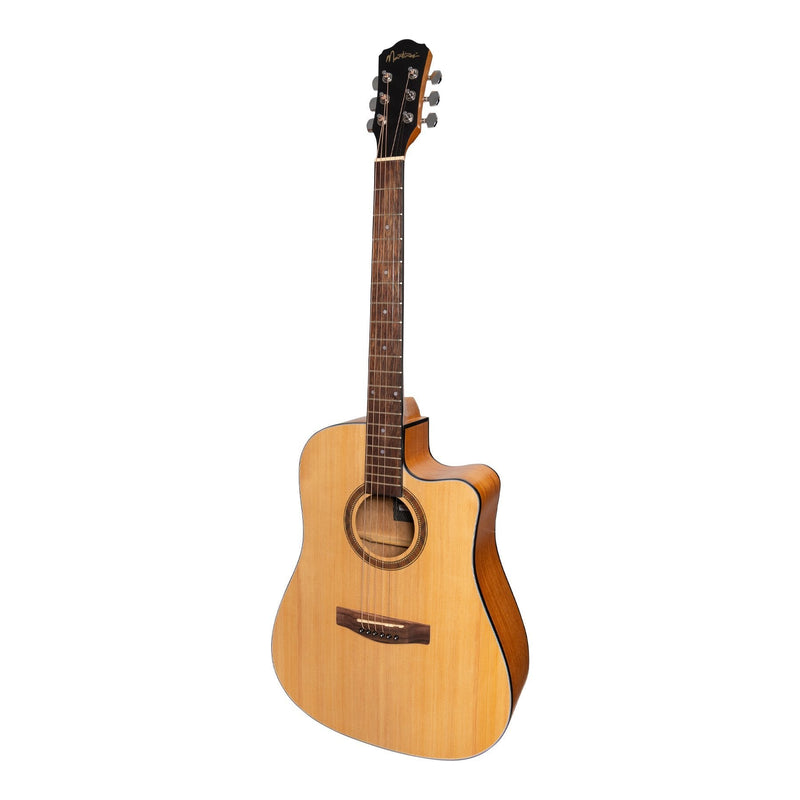 MDC-41-SM-Martinez '41 Series' Dreadnought Cutaway Acoustic-Electric Guitar (Spruce/Mahogany)-Living Music