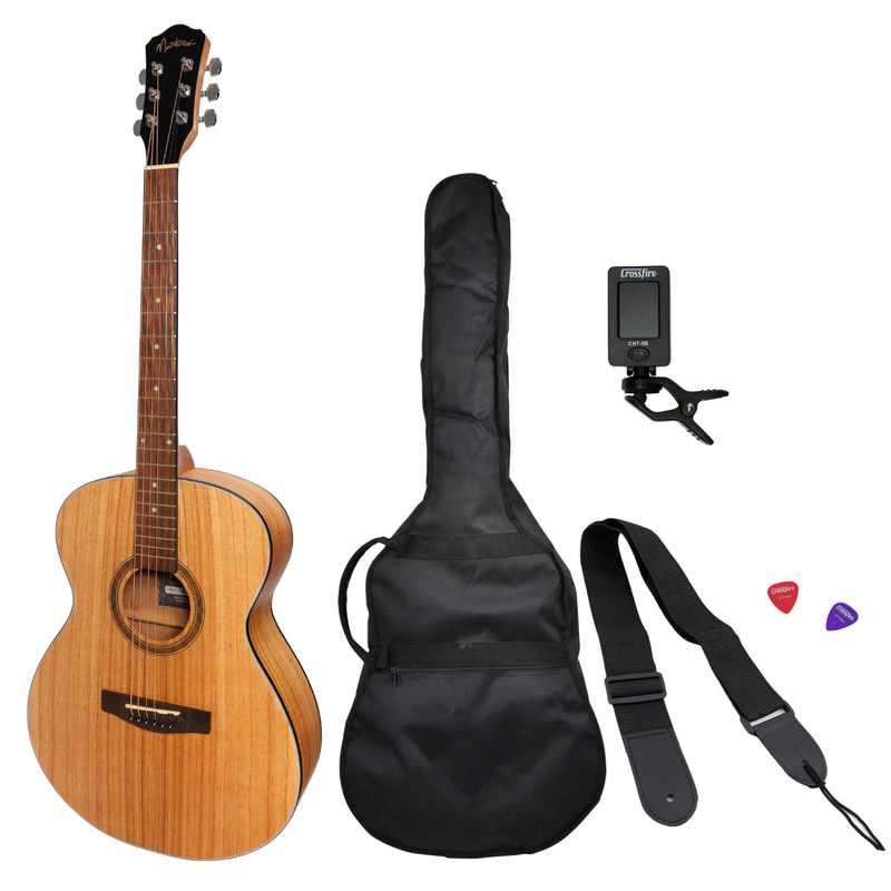 MP-F2-MWD-Martinez '41 Series' Folk Size Acoustic Guitar Pack (Mindi-Wood)-Living Music