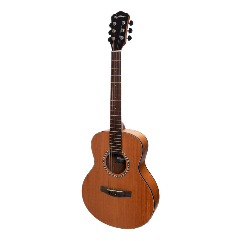 MZP-SS2-MAH-Martinez Acoustic-Electric Short Scale Guitar (Mahogany)-Living Music