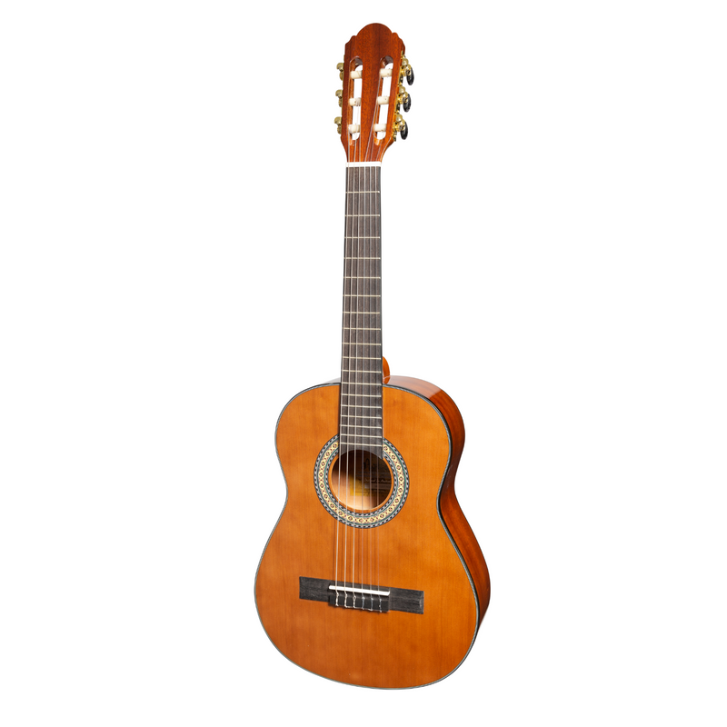 MC-12GT-NGL-Martinez G-Series 1/2 Size Student Classical Guitar with Built In Tuner (Natural-Gloss)-Living Music