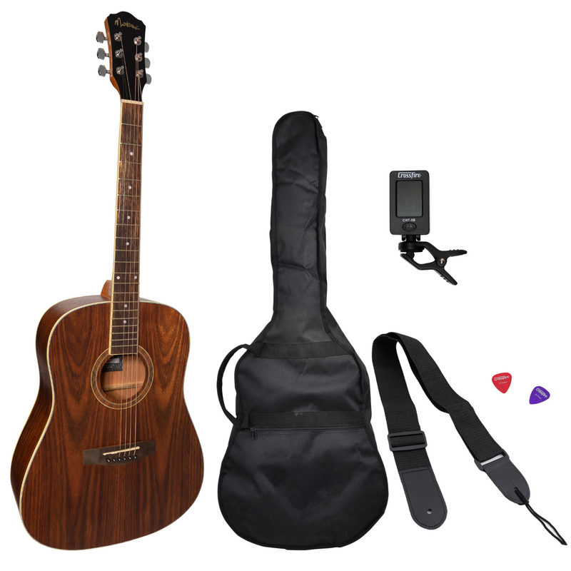 MP-D2L-RWD-Martinez Left Hand '41 Series' Dreadnought Acoustic Guitar Pack (Rosewood)-Living Music