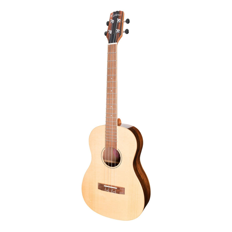 MSBB-7-NGL-Martinez 'Southern Belle 7 Series' Spruce Solid Top Electric Baritone Ukulele with Hard Case (Natural Gloss)-Living Music
