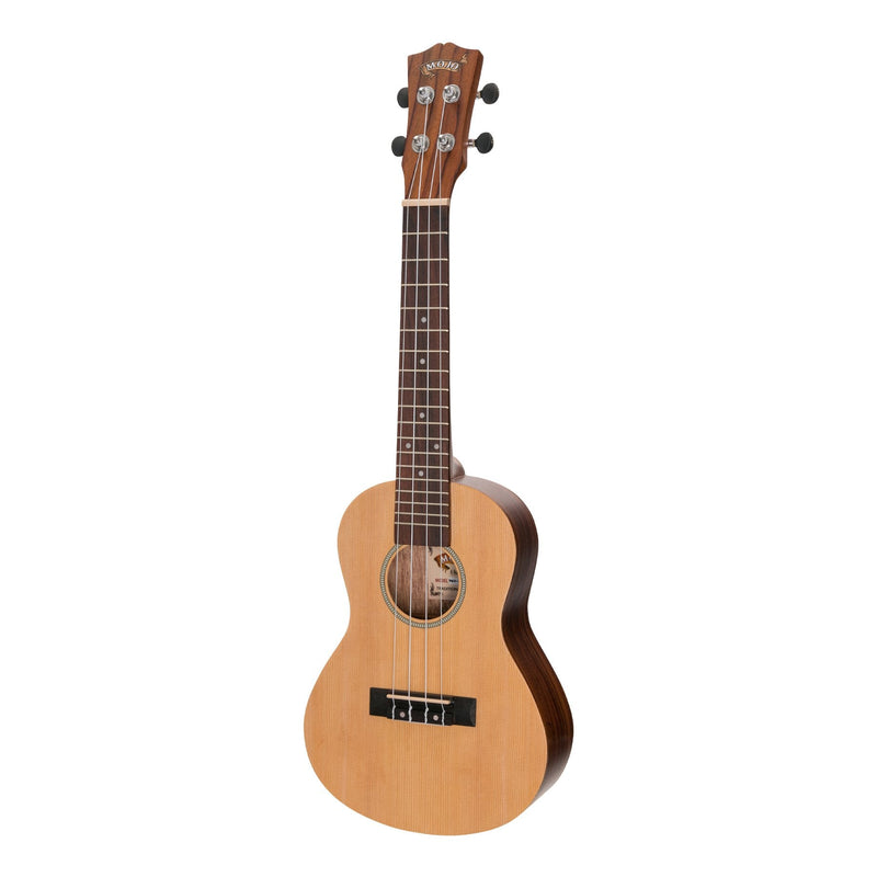 -Mojo 'SZ40 Series' Spruce Top and Rosewood Back & Sides Electric Concert Ukulele (Natural Satin)-Living Music