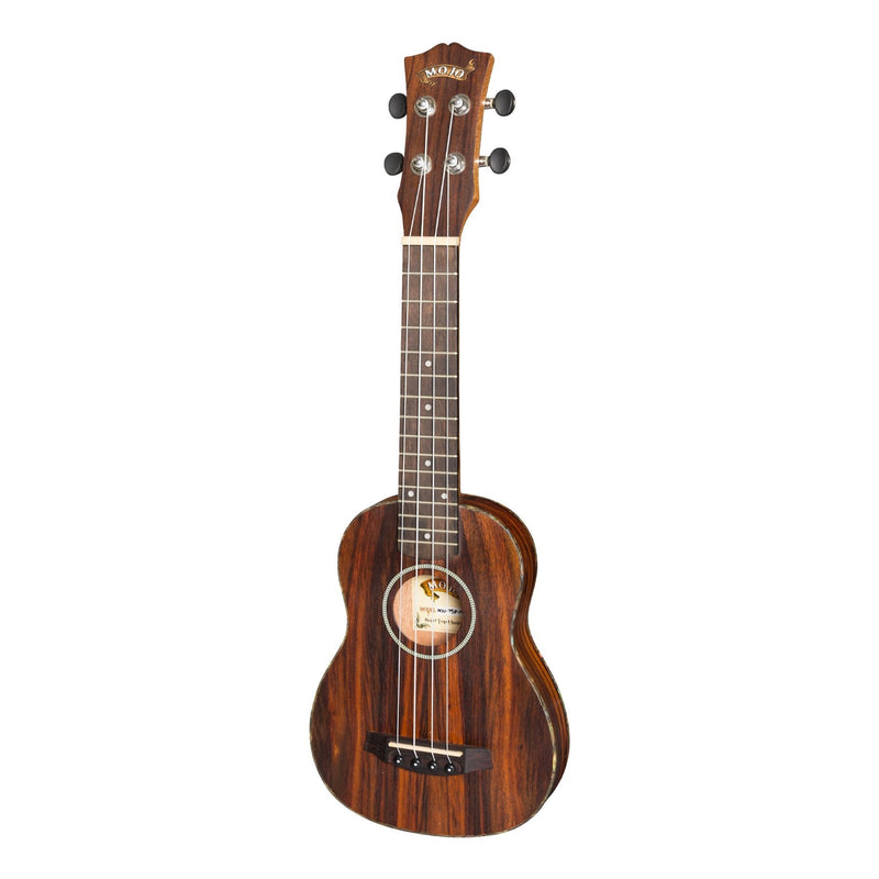 -Mojo 'T5 Series' All Rosewood Thinline Electric Soprano Ukulele (Natural Satin)-Living Music