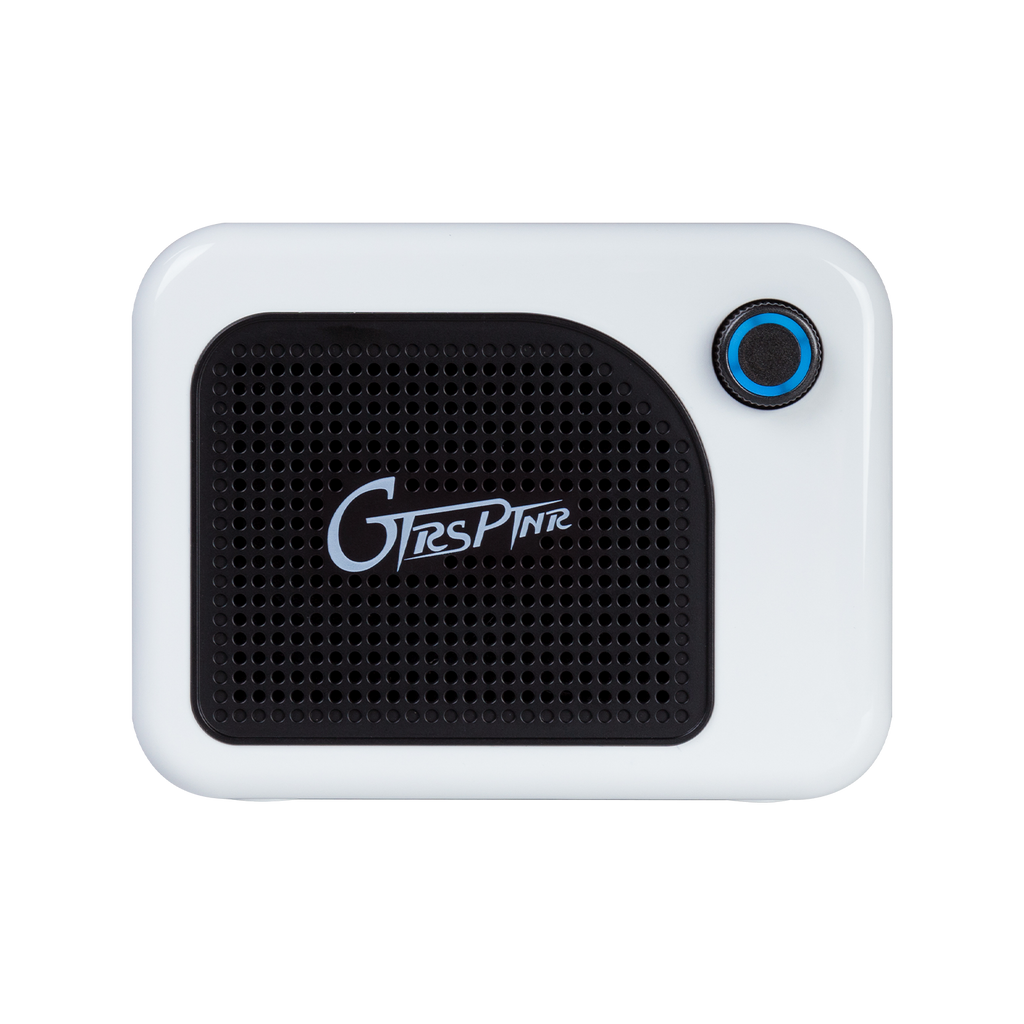 GTRS-CA5-WHT-Mooer 5W GTRS PTNR Rechargeable Mini Bluetooth Amplifier (White)-Living Music