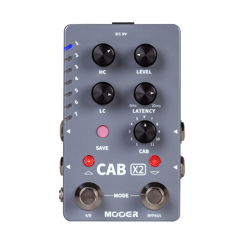 -Mooer Dual Footswitch Cabinet Simulator X2 Guitar Effects Pedal-Living Music