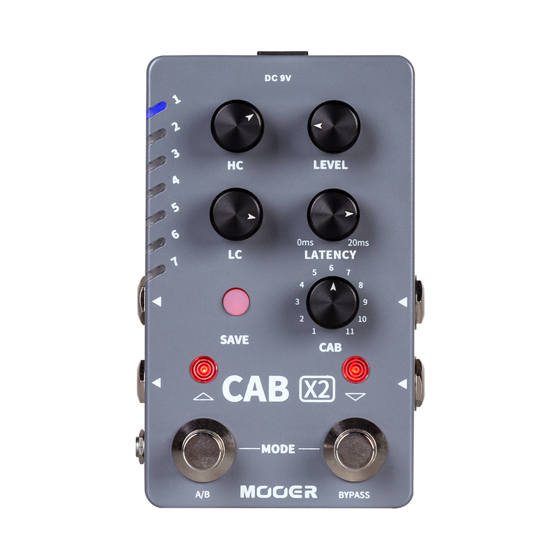 MEP-CABX2-Mooer Dual Footswitch Cabinet Simulator X2 Guitar Effects Pedal-Living Music
