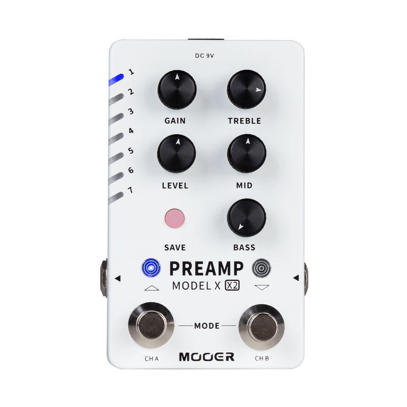 -Mooer Dual Footswitch Digital Preamp X2 Guitar Effects Pedal-Living Music