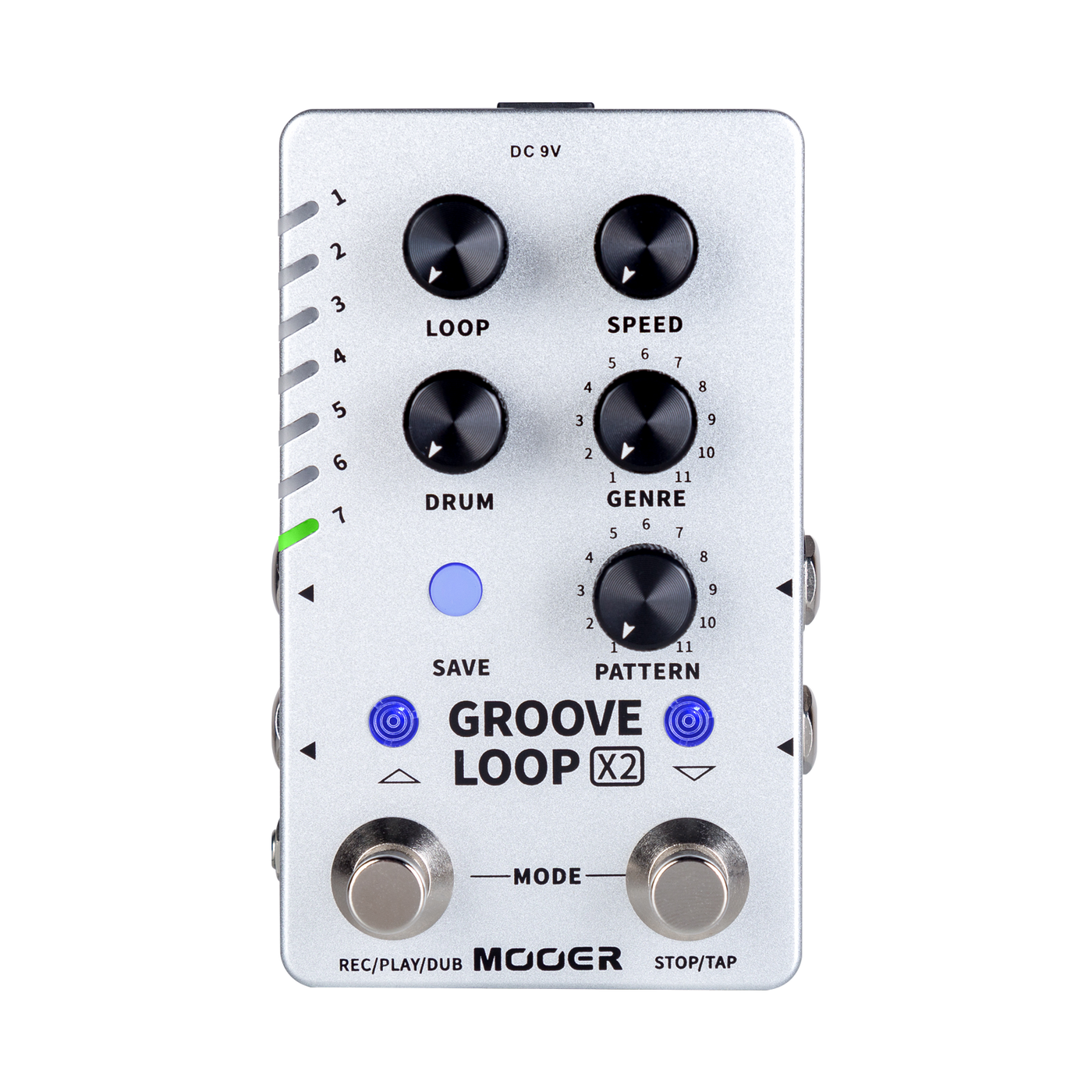 Mooer Dual Footswitch 'Groove Loop X2' Stereo Looper Guitar Effects Pedal