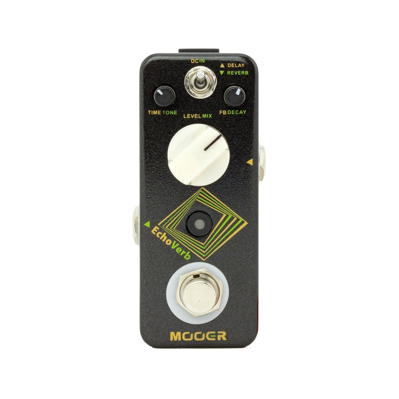 MEP-EV-Mooer 'Echoverb' Digital Delay & Reverb Micro Guitar Effects Pedal-Living Music