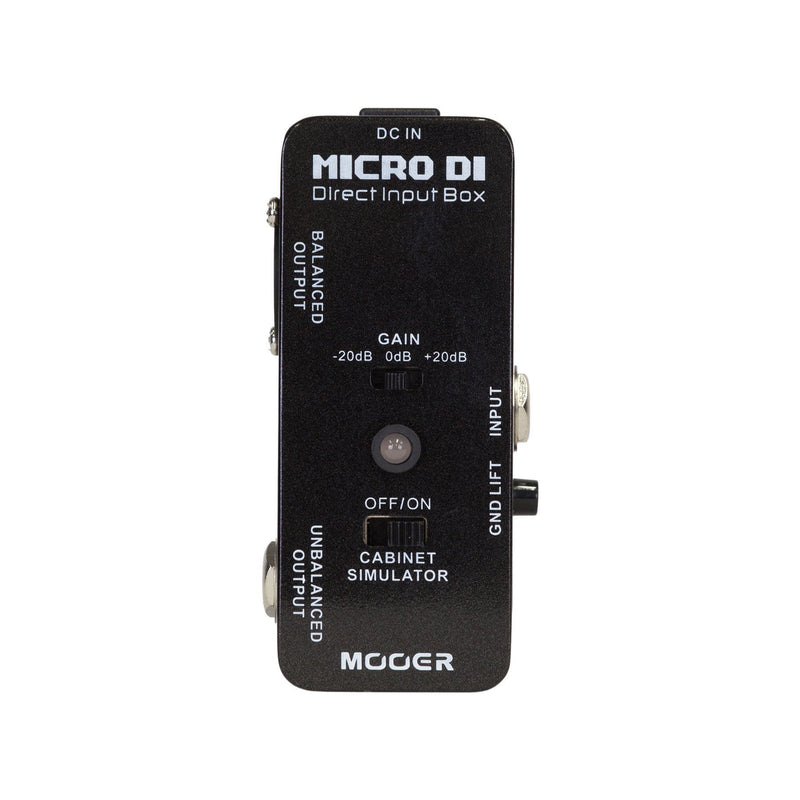 -Mooer 'Micro DI' Smart Direct Input Box Micro Guitar Effects Pedal-Living Music