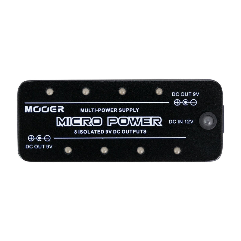 MEP-MP-Mooer 'Micro Power' 8-Port Effects Pedal Power Supply-Living Music