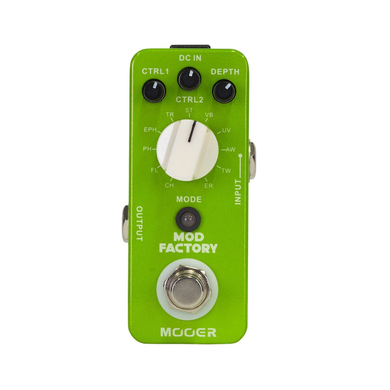 MEP-MF-Mooer 'Mod Factory' Multi Modulation Micro Guitar Effects Pedal-Living Music