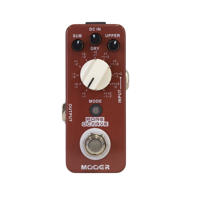 -Mooer 'Pure Octave' Polyphonic Octave Micro Guitar Effects Pedal-Living Music