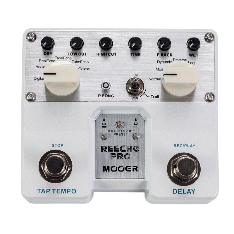 MEP-REPRO-Mooer Reecho Pro Digital Delay Dual Guitar Effects Pedal-Living Music
