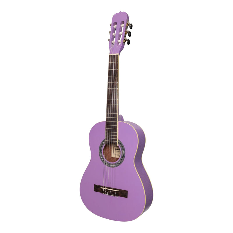 SC-34-PUR-Sanchez 1/2 Size Student Classical Guitar (Purple)-Living Music